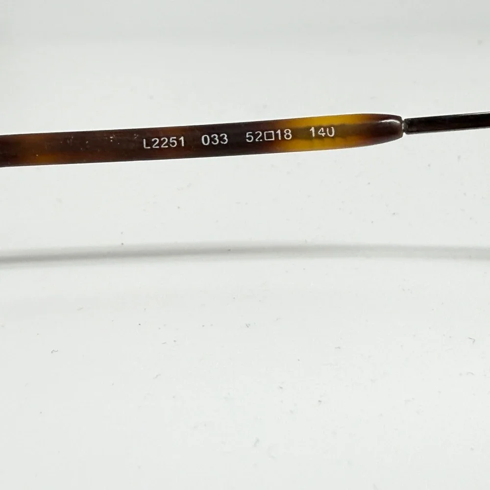 Lacoste L2251 033 Eyeglasses Frames Metal Tortoise Shell‎ Women 52 18 140 21177